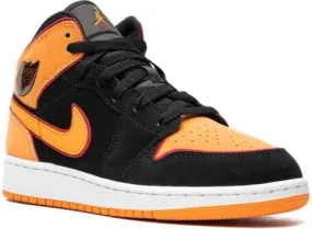 Jordan Kids Air Jordan 1 Mid Vivid Orange sneakers