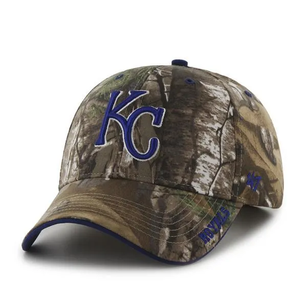 Kansas City Royals 47 Brand Realtree Camo Frost MVP Adjustable Hat Cap