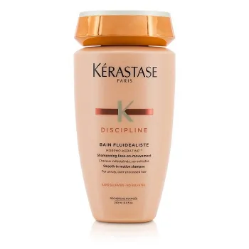 Kerastase Discipline Bain Fluidealiste Smooth-In-Motion Sulfate Free Shampoo - For Unruly, Over-Processed Hair (New Packaging) 2