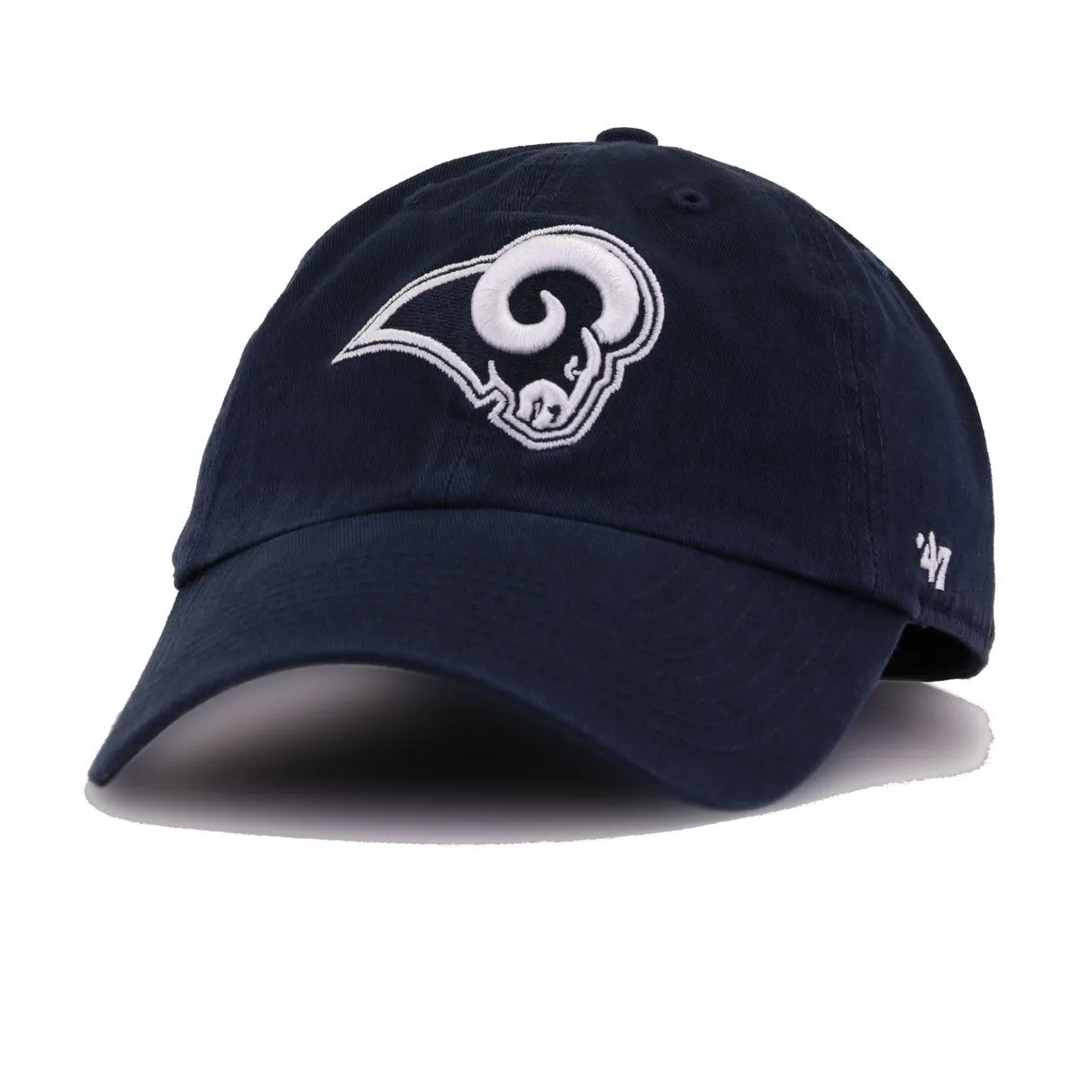 Los Angeles Rams Navy 47 Brand Clean Up Dad Hat