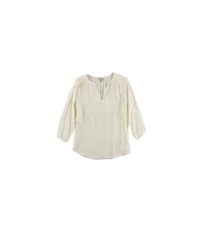 Lucky Brand Womens Embroidered Knit Blouse, TW10