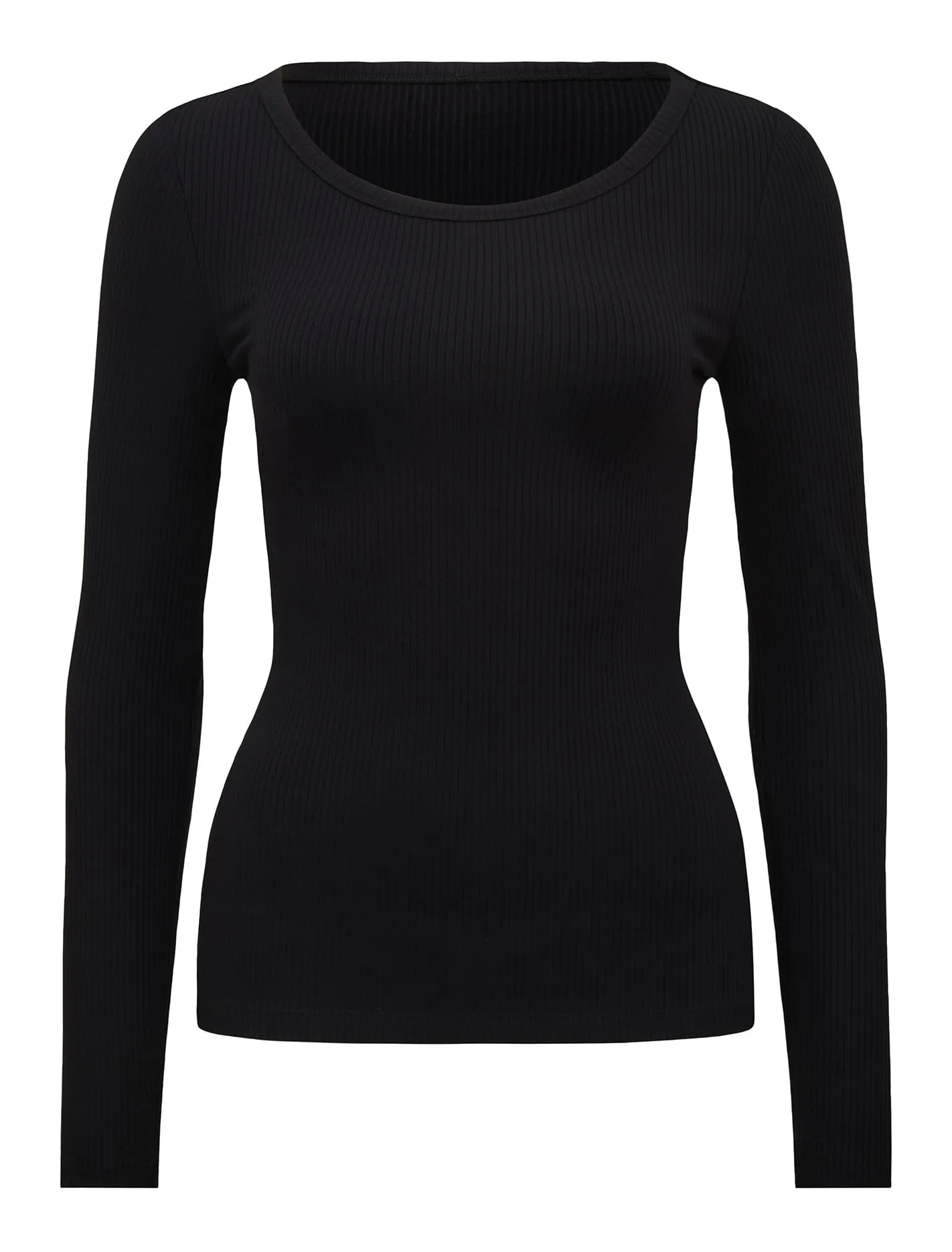 Luna Scoop Neck Long Sleeve Top