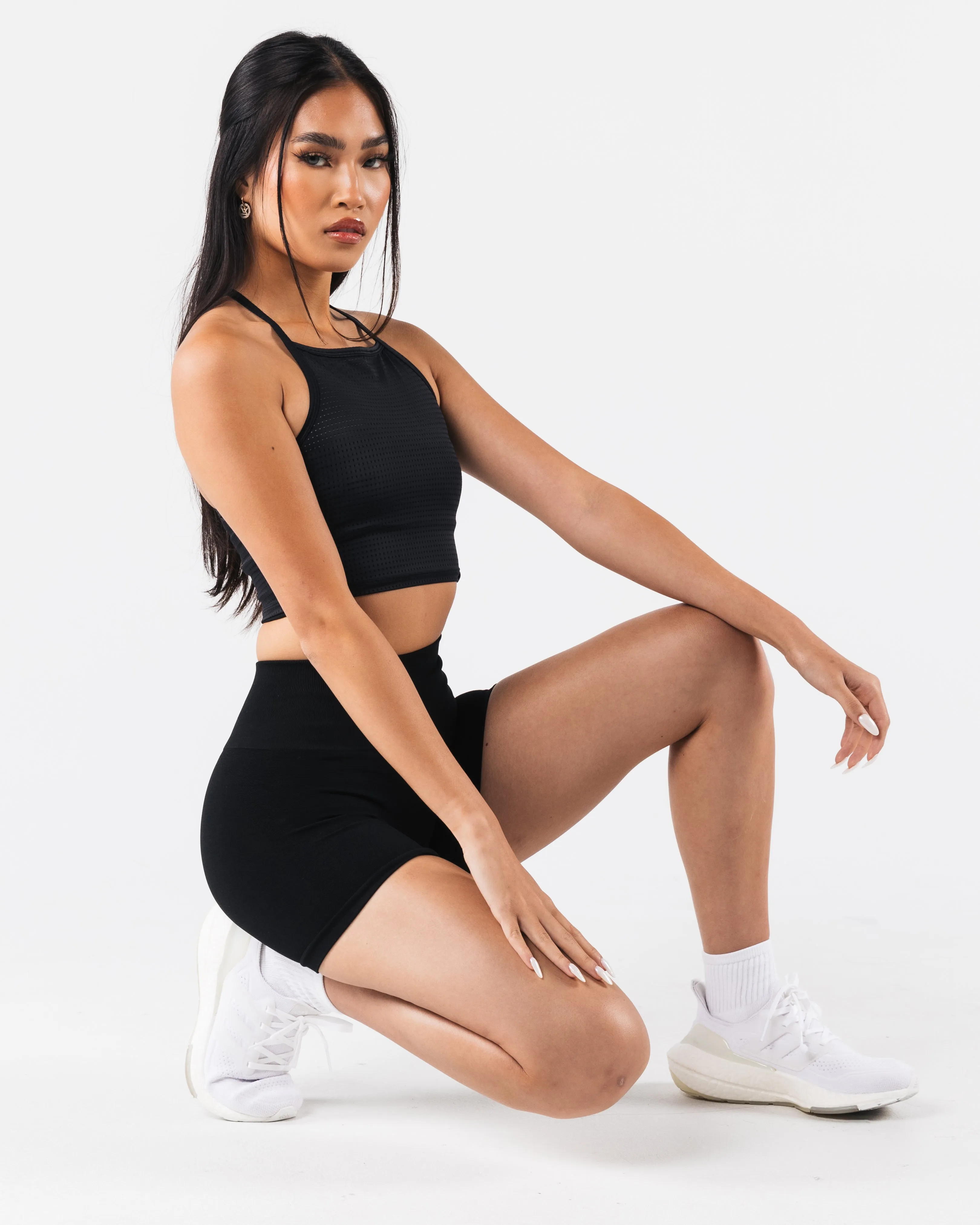 Margo Black Mesh Tank