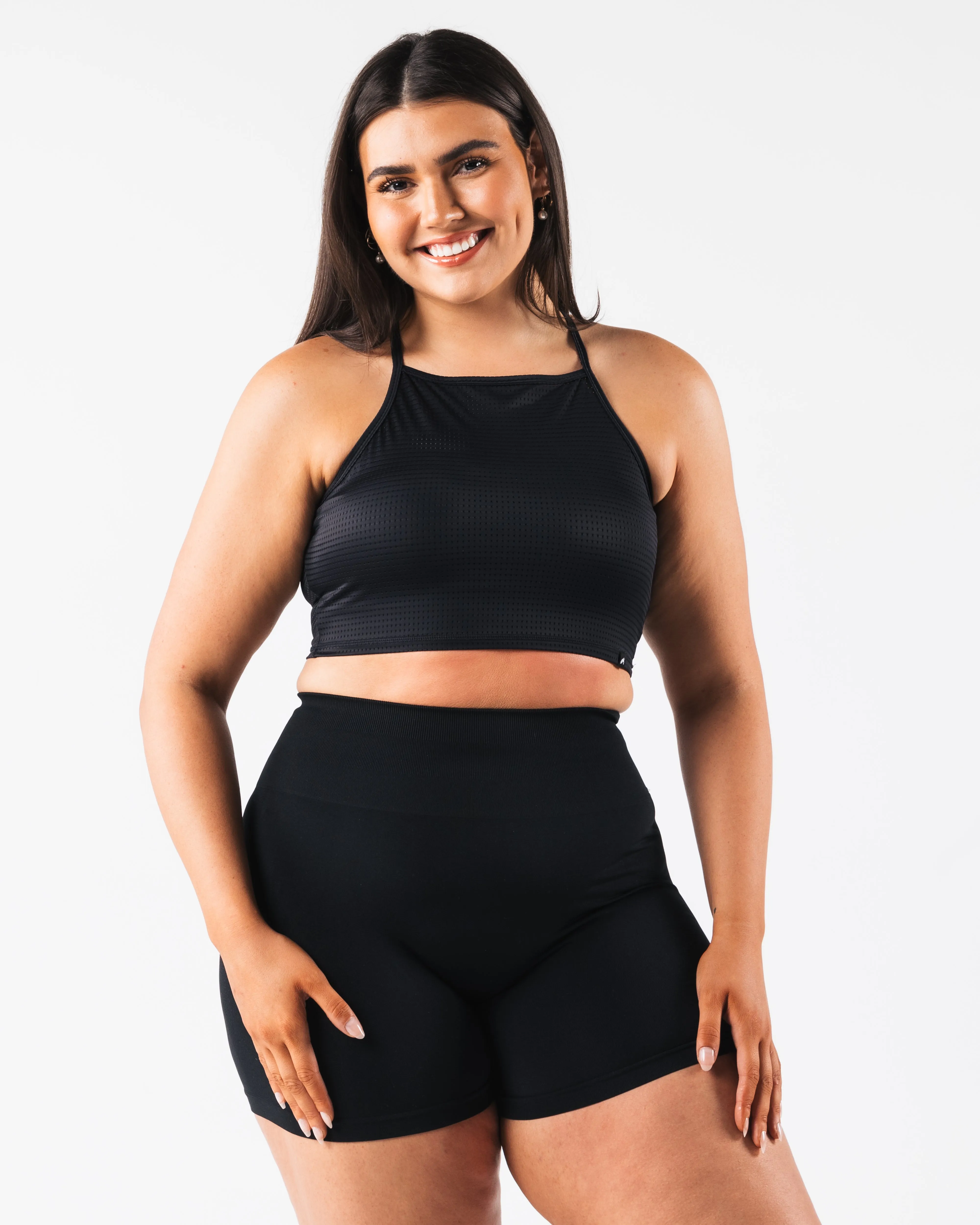 Margo Black Mesh Tank