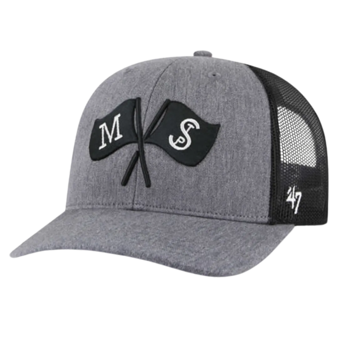 Minnesota Twins '47 Brand Charcoal Carbon Trucker Snapback Hat