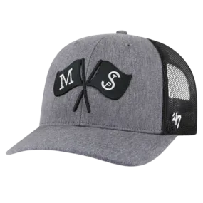 Minnesota Twins '47 Brand Charcoal Carbon Trucker Snapback Hat