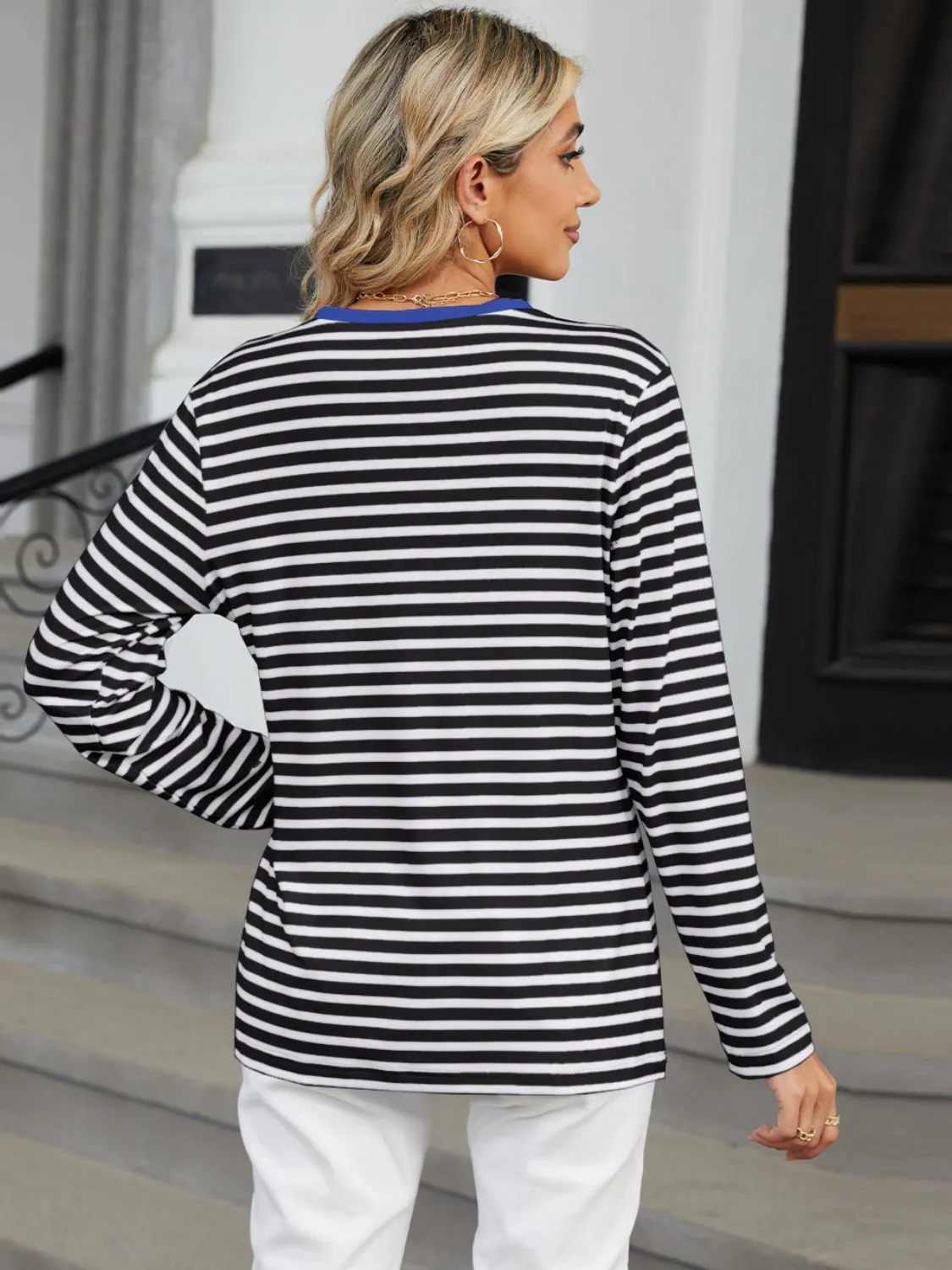 Nantucket Notched Long Sleeve Tee