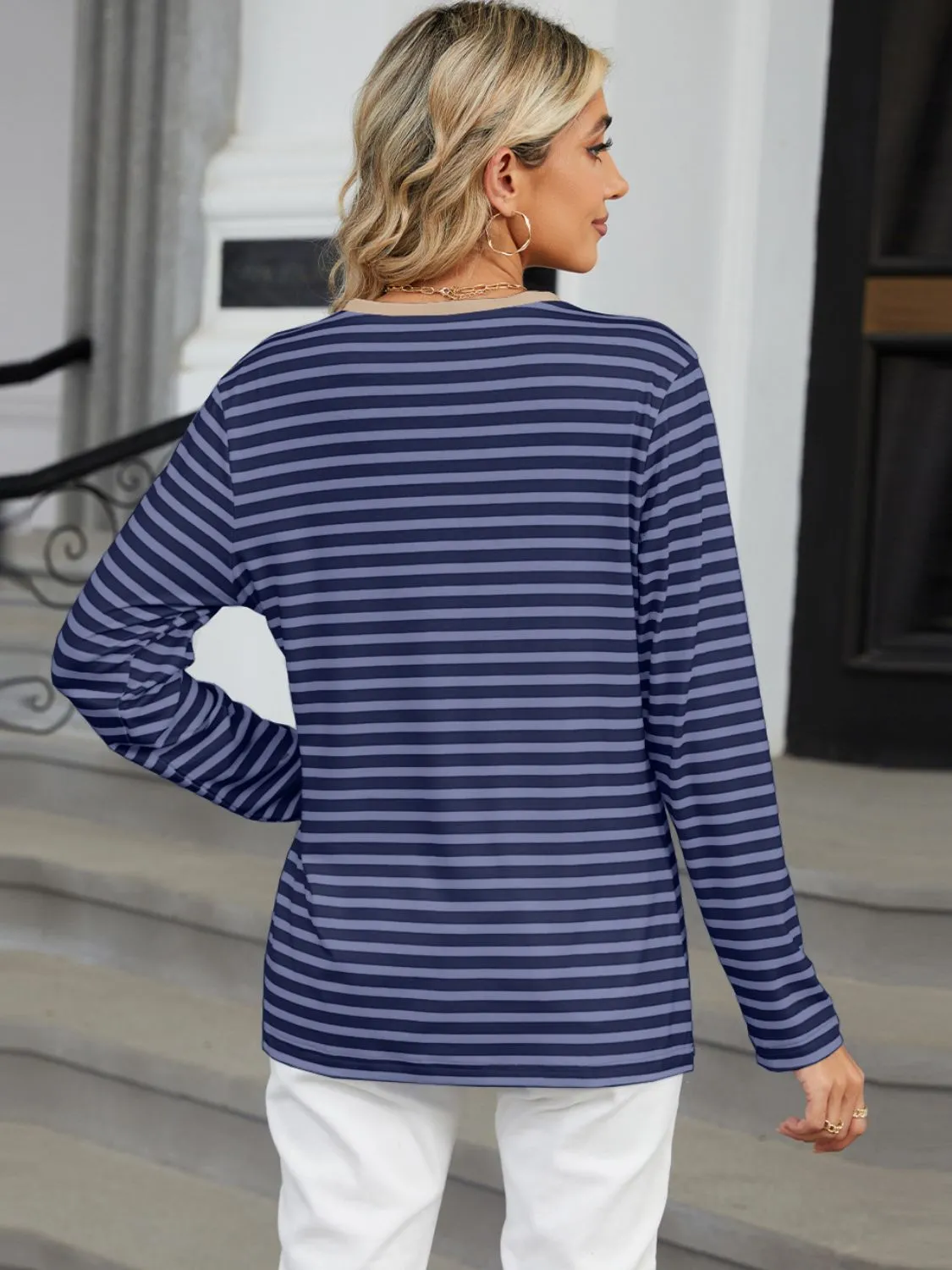 Nantucket Notched Long Sleeve Tee