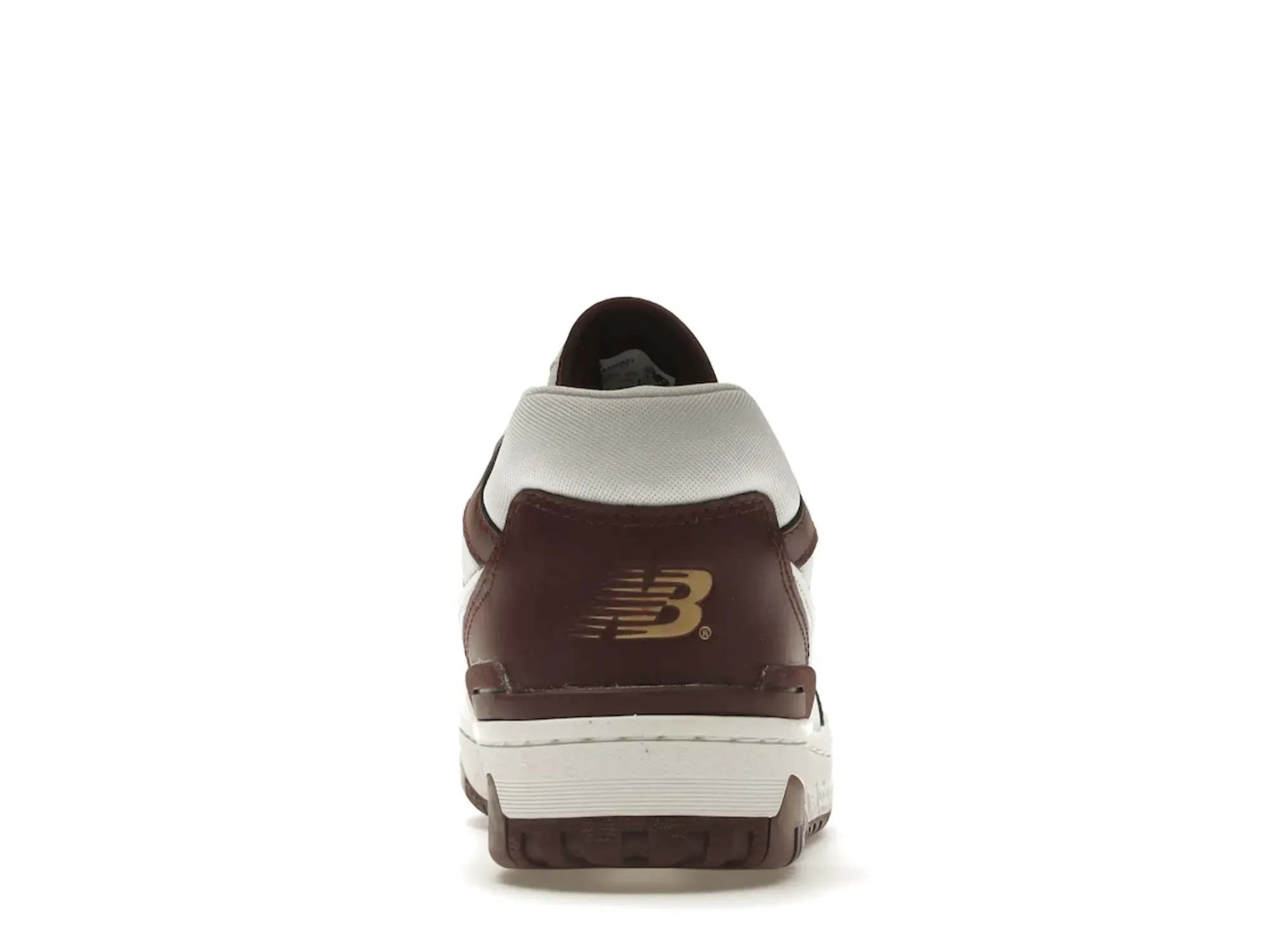 New Balance 550 White Burgundy sneakers.