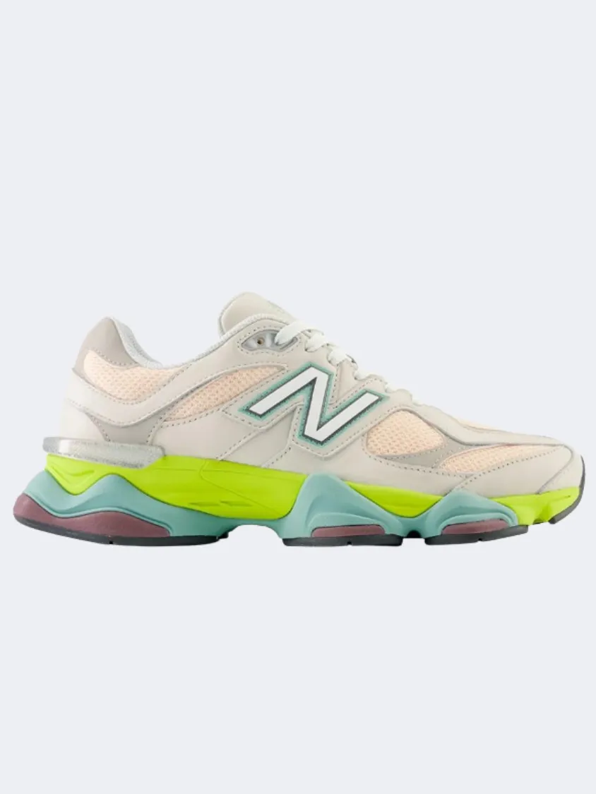 New Balance 9060 Women Lifestyle Shoes Moonbeam/Pink/Lime