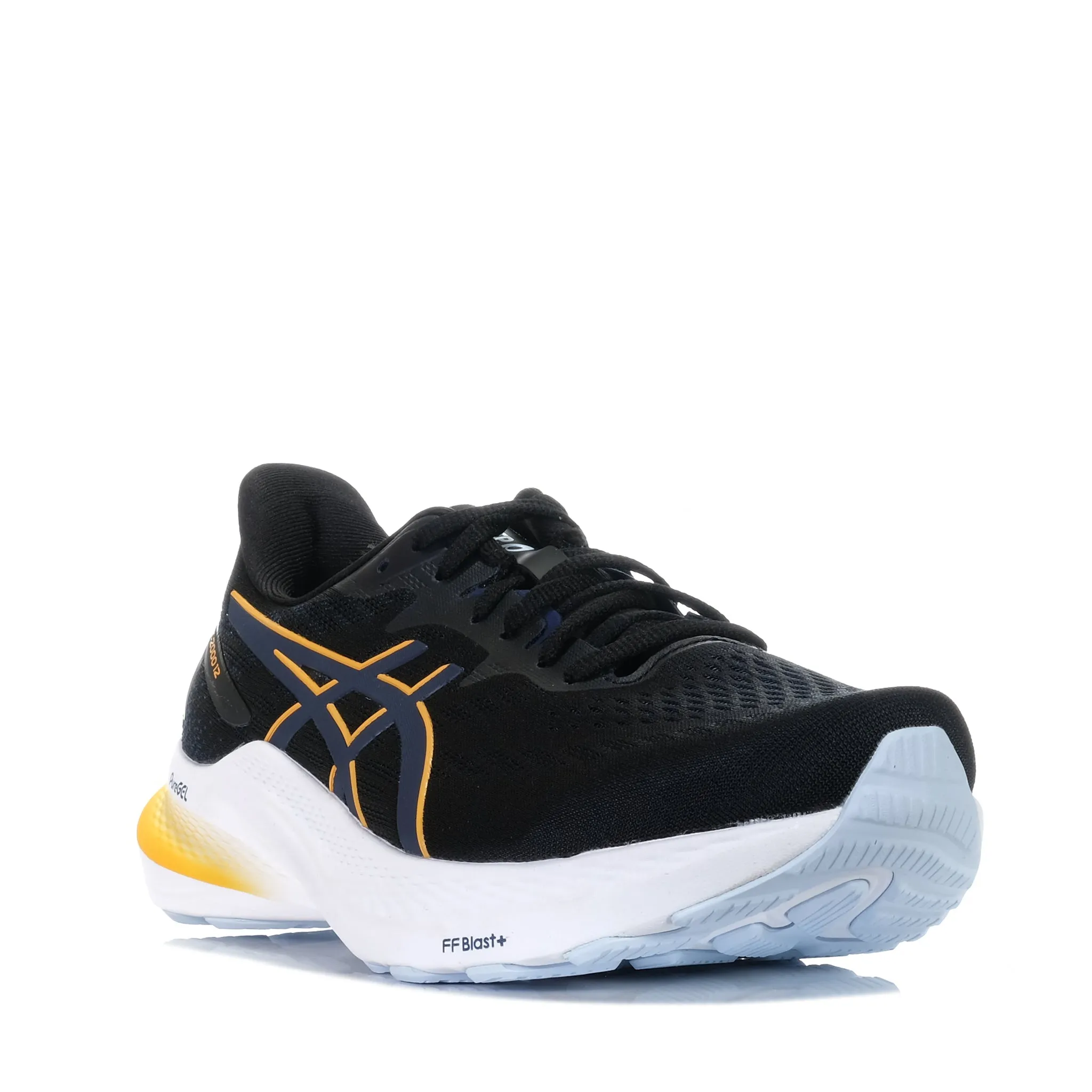 New Balance Men's GT-2000 12 in Black/Fellow Yellow - Wide Fit