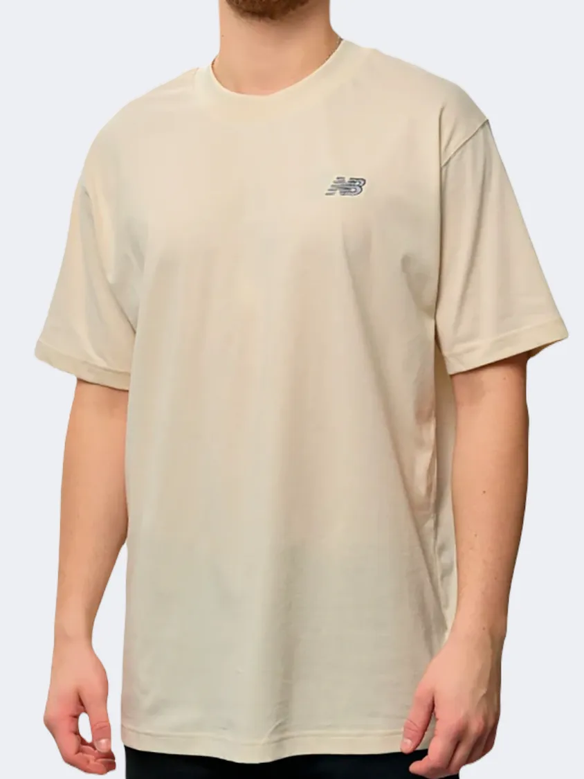 New Balance Small Logo Men Lifestyle T-Shirt Linen