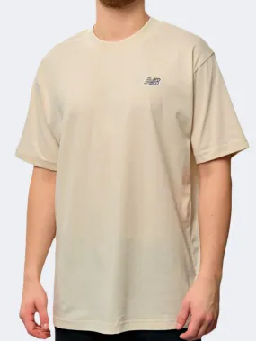 New Balance Small Logo Men Lifestyle T-Shirt Linen