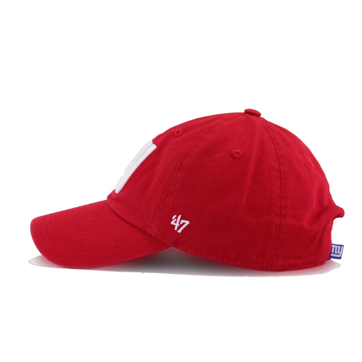 New York Giants Scarlet 47 Brand Clean Up Dad Hat