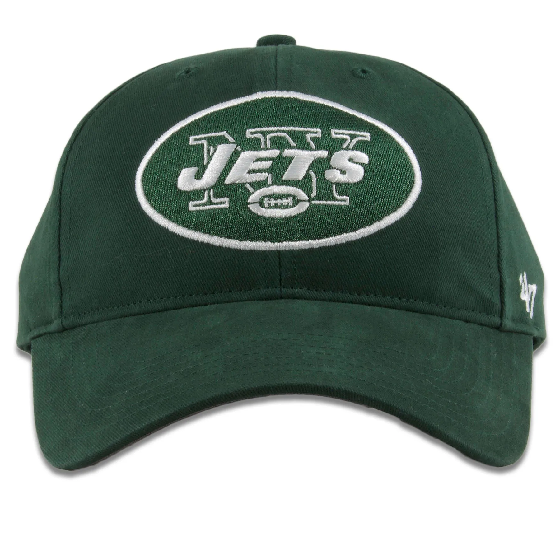 New York Jets Youth Baseball Cap - Dark Green Adjustable Size by '47 Brand