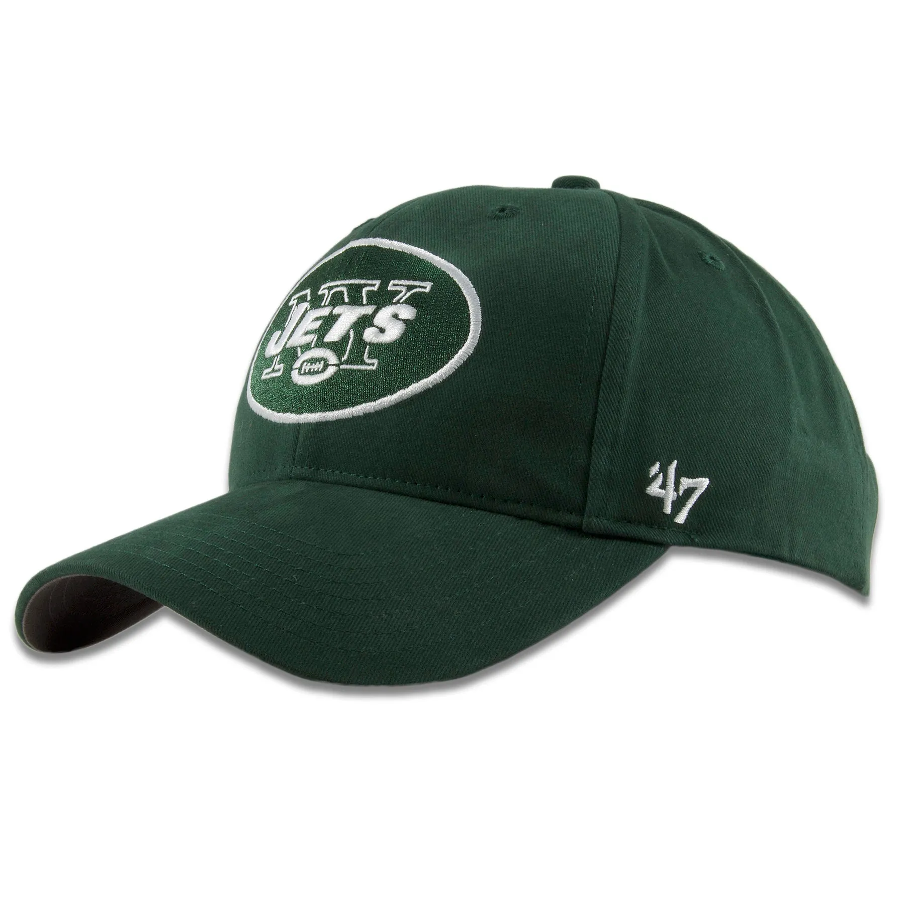 New York Jets Youth Baseball Cap - Dark Green Adjustable Size by '47 Brand