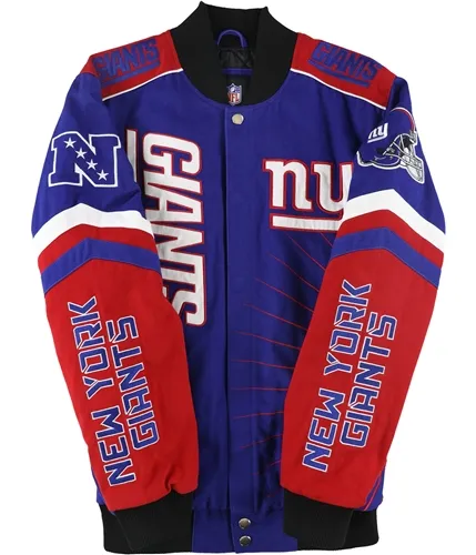 Nfl Mens New York Giants Embroidered Varsity Jacket