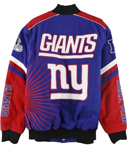 Nfl Mens New York Giants Embroidered Varsity Jacket