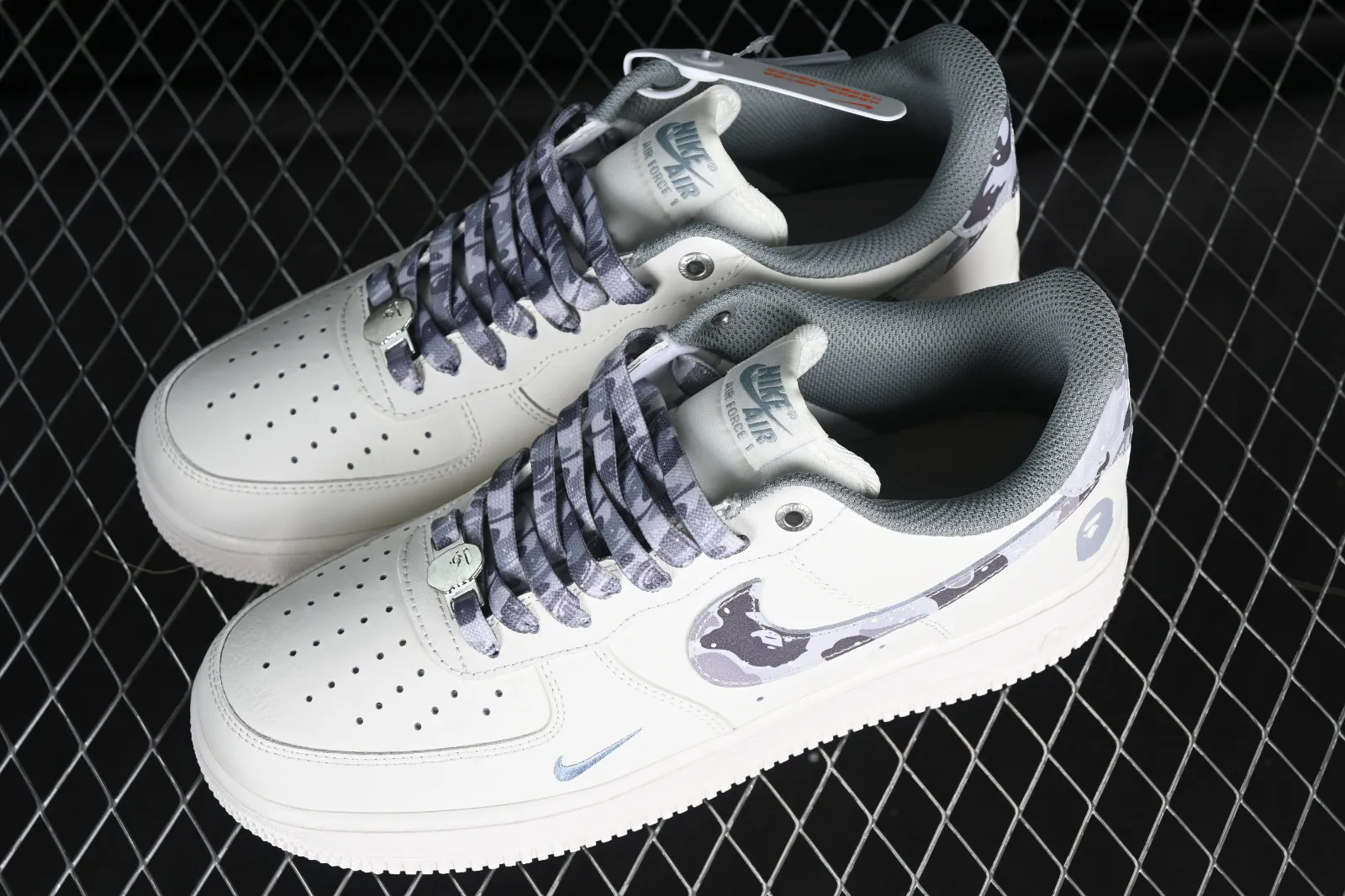 Nike Air Force 1 07 Low BAPE White Grey PF9055-760