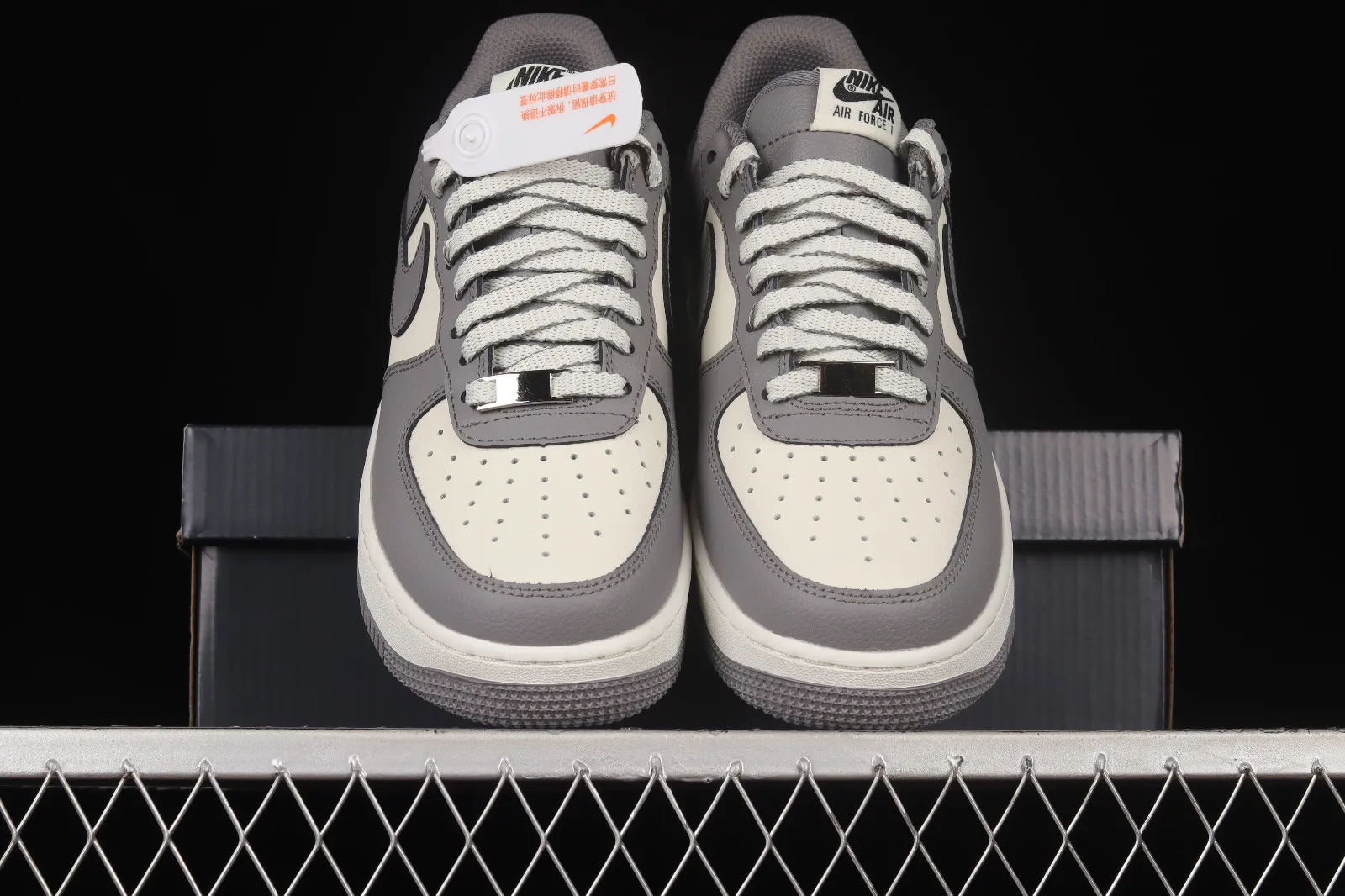 Nike Air Force 1 07 Low Dark Wolf Grey White Black DY2351-100