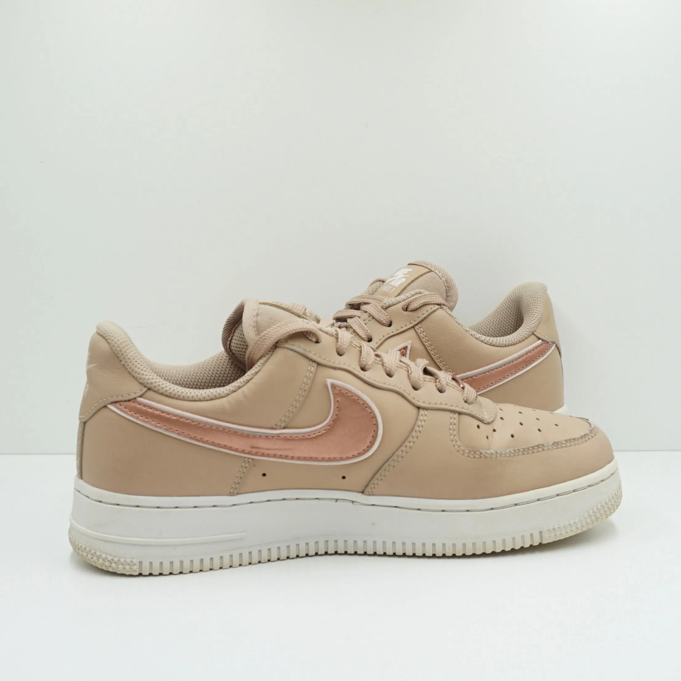 Nike Air Force 1 '07 Tan Metallic Rose Gold (W)