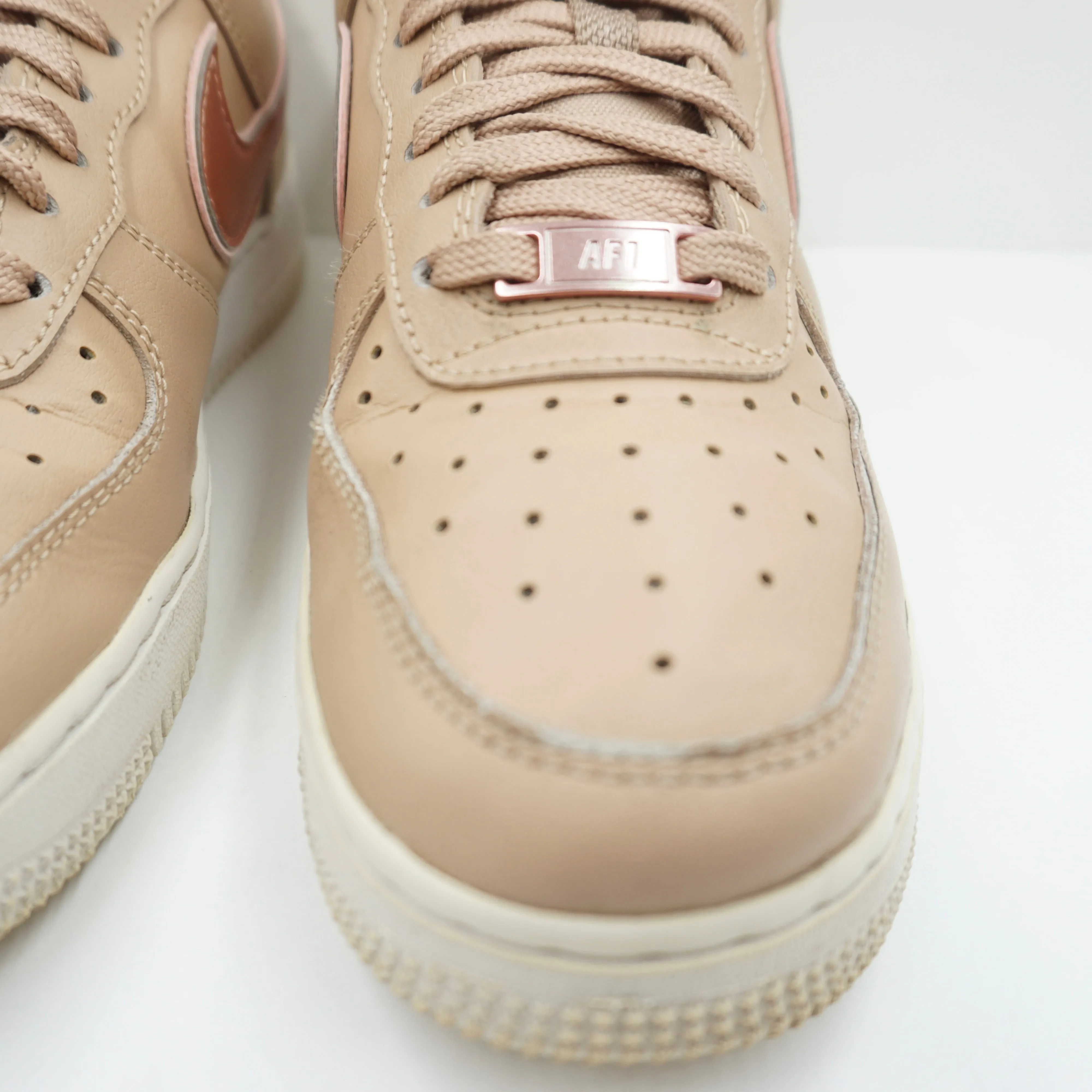 Nike Air Force 1 '07 Tan Metallic Rose Gold (W)