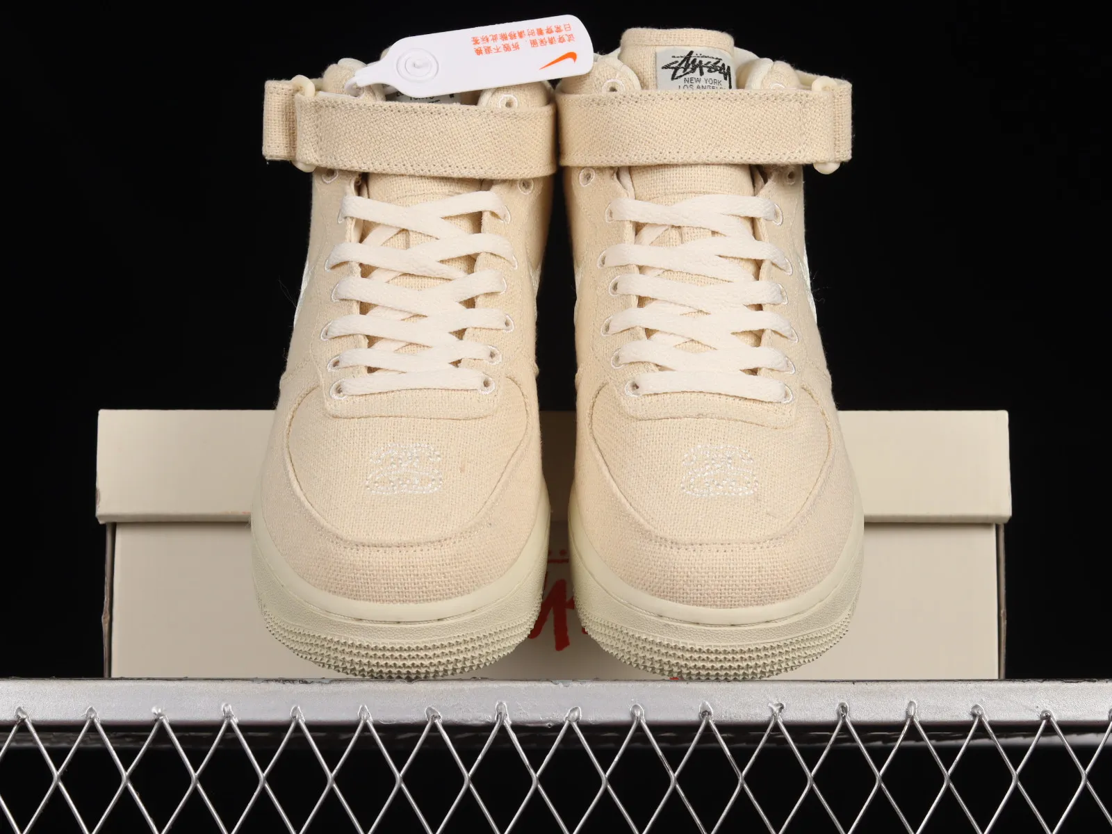 Nike Air Force 1 Mid Stussy Fossil Sail DJ7841-200