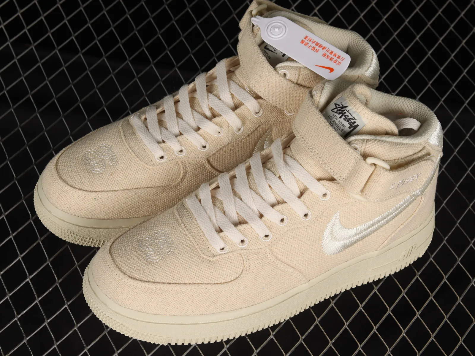 Nike Air Force 1 Mid Stussy Fossil Sail DJ7841-200