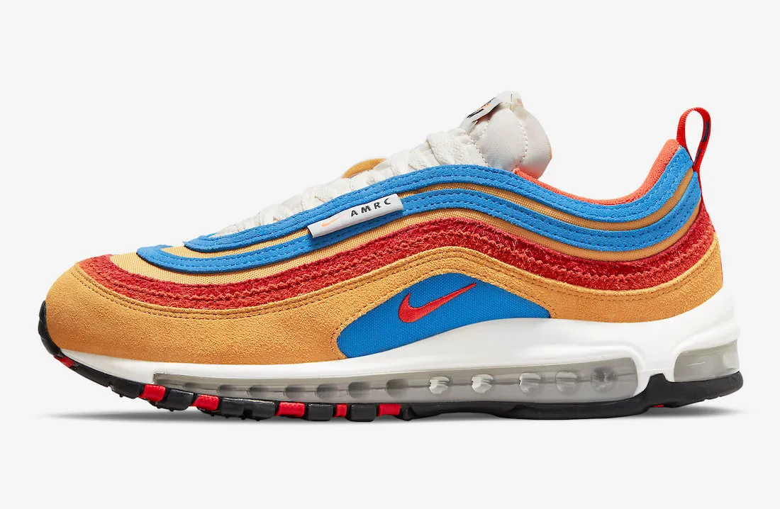 Nike Air Max 97 SE Pollen Light Photo Blue University Red Orange DH1085-700