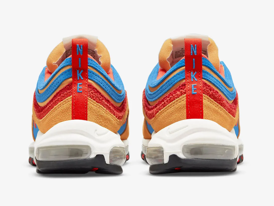 Nike Air Max 97 SE Pollen Light Photo Blue University Red Orange DH1085-700