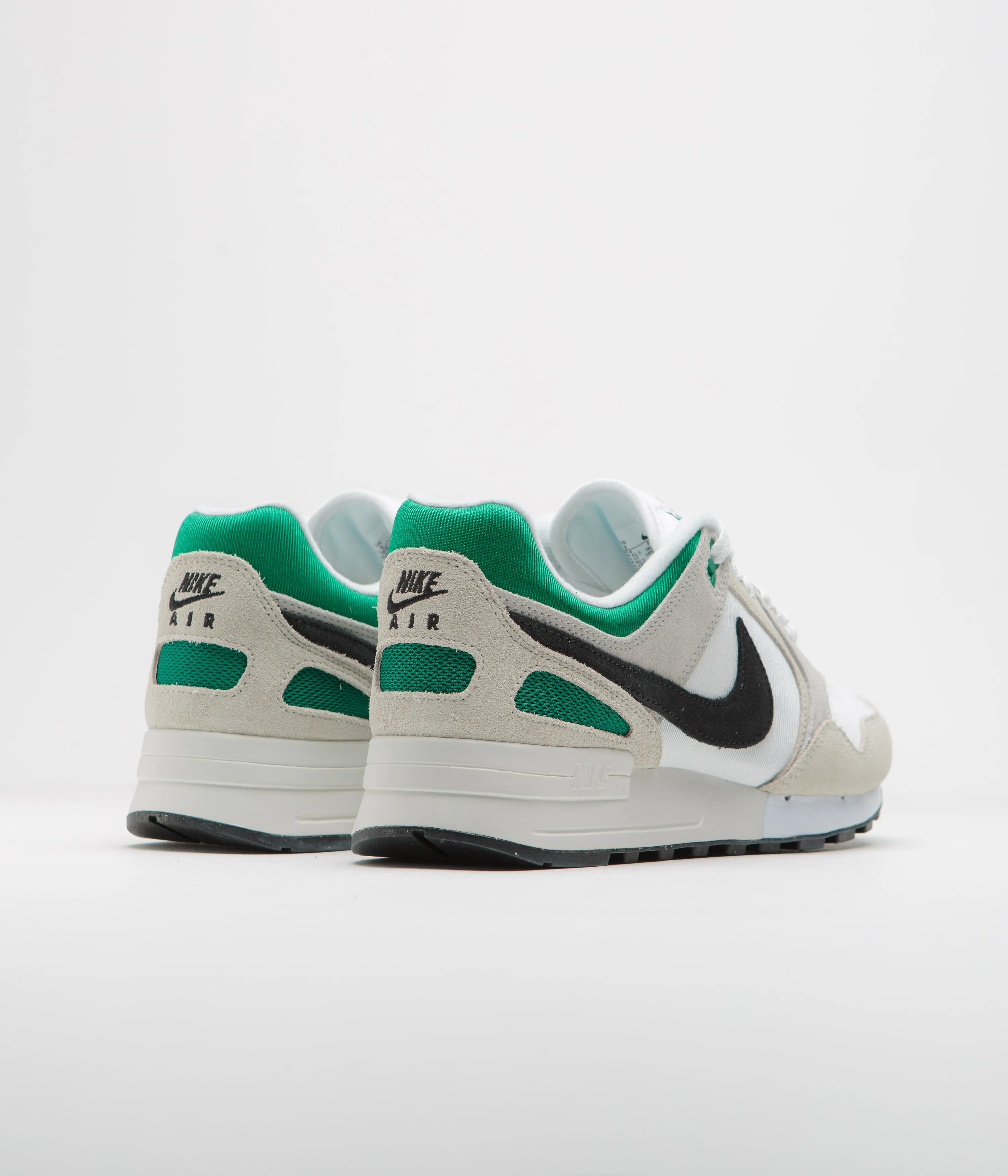 Nike Air Pegasus 89 Shoes in White and Black, Malachite, Photon Dust