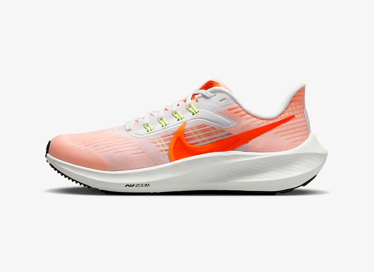 Nike Air Zoom Pegasus 39 White Bright Crimson Black Total Orange DM4015-102