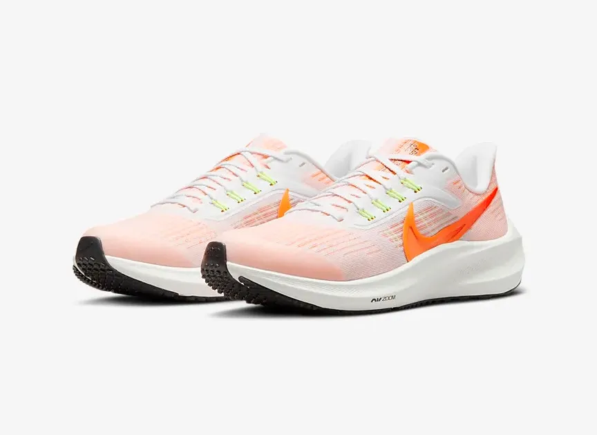 Nike Air Zoom Pegasus 39 White Bright Crimson Black Total Orange DM4015-102