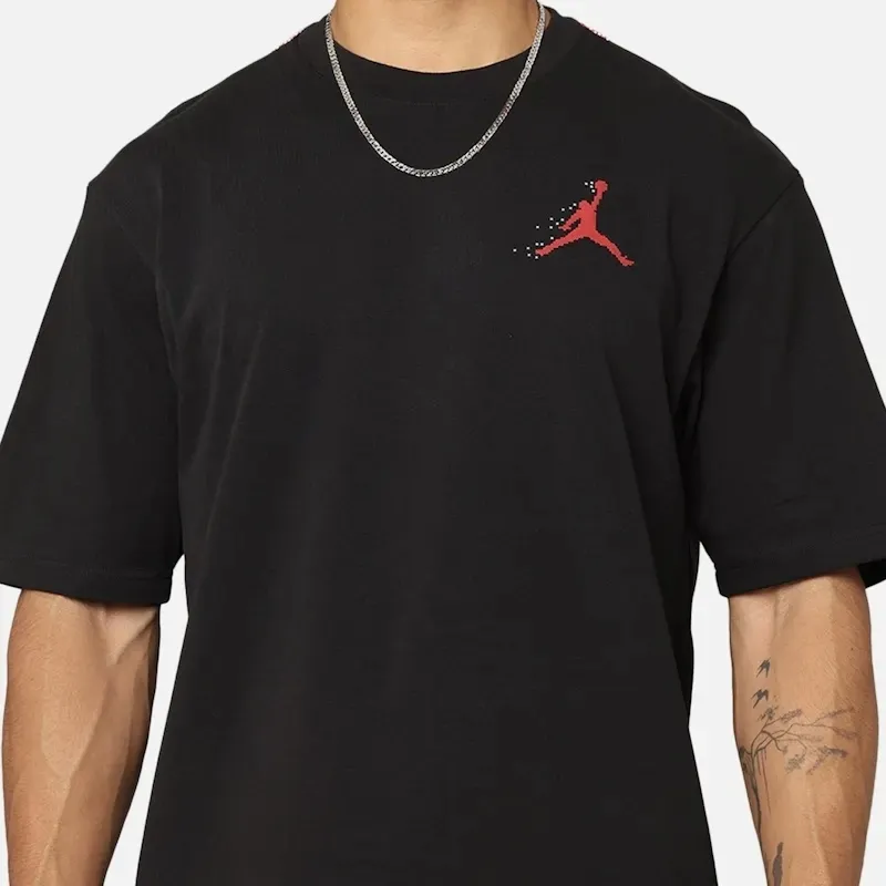 Nike Crew Neck Cotton T-Shirt with Short Sleeves and Oversized Logo - Street Style