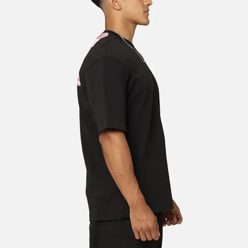 Nike Crew Neck Cotton T-Shirt with Short Sleeves and Oversized Logo - Street Style