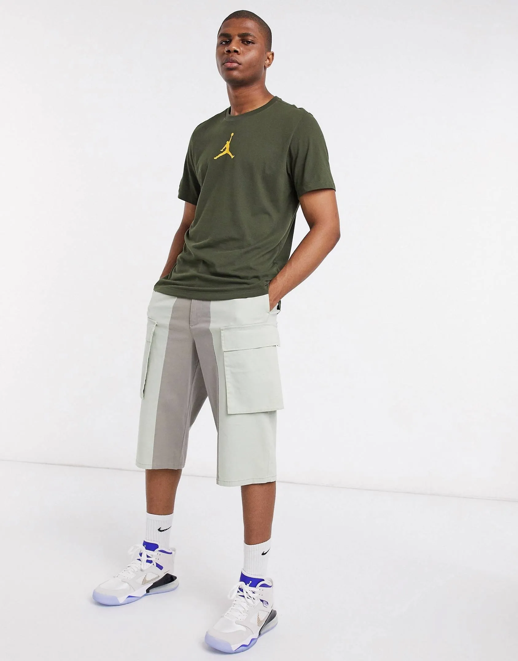 Nike Crew Neck Pullovers | Street Style | Plain | Cotton | Short Sleeves