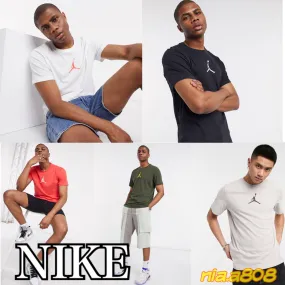 Nike Crew Neck Pullovers | Street Style | Plain | Cotton | Short Sleeves