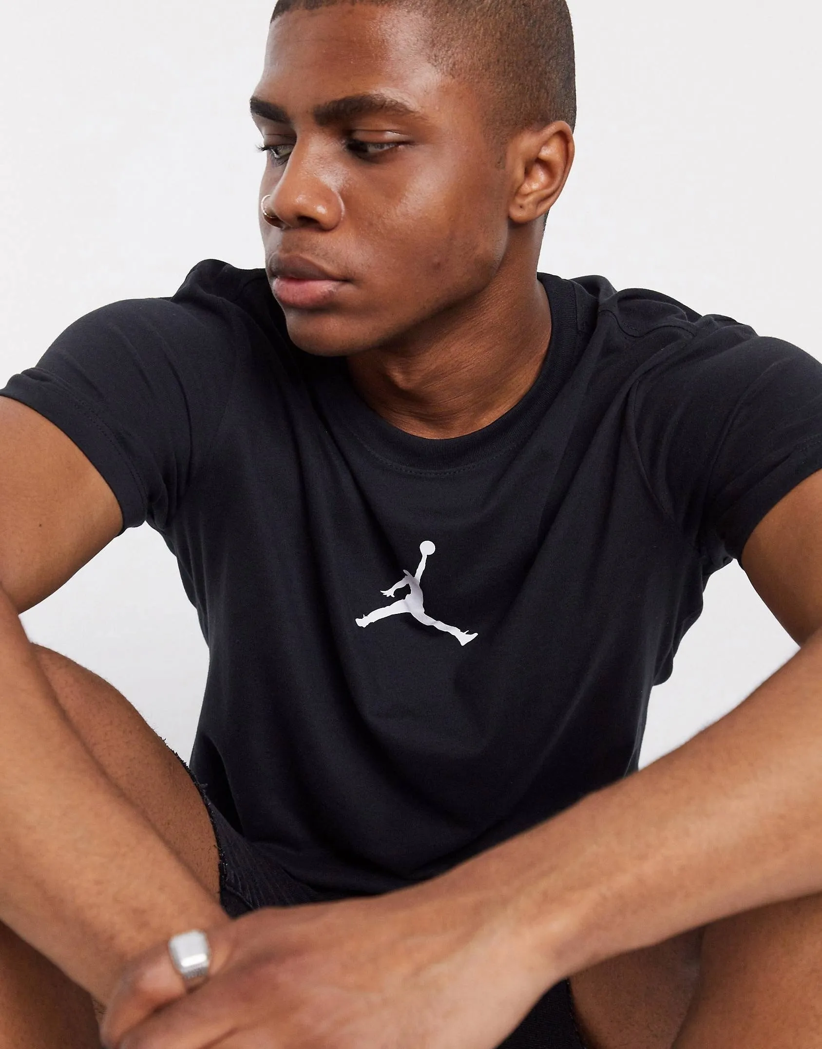 Nike Crew Neck Pullovers | Street Style | Plain | Cotton | Short Sleeves