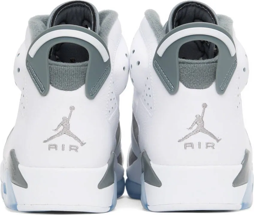 Nike Jordan Gray & White Air Jordan 6 Retro Sneakers