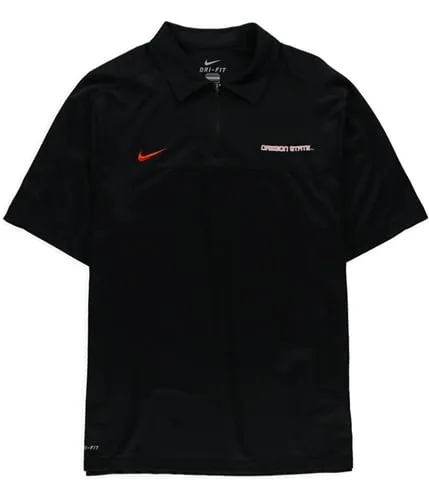 Nike Mens Oregon State Quarter Zip Rugby Polo Shirt