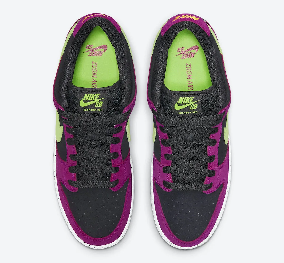 Nike SB Dunk Low Pro ACG Terra Red Plum Black Taxi Citron BQ6817-501