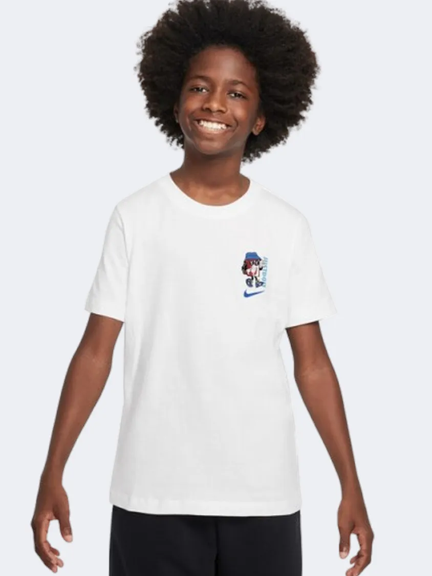 Nike Sportswear Boxy 2 Jdi Boys Lifestyle T-Shirt White