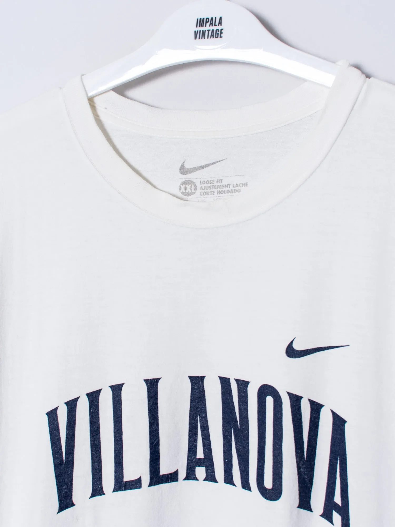 Nike Villanova Cotton White Tee