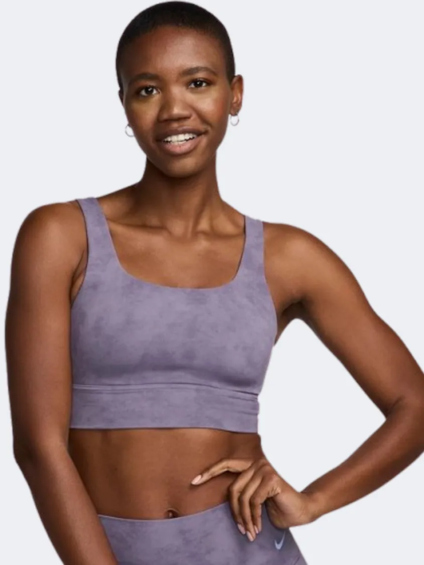 Nike Zenvy Tie Dye Women Training Bra Dark Purple