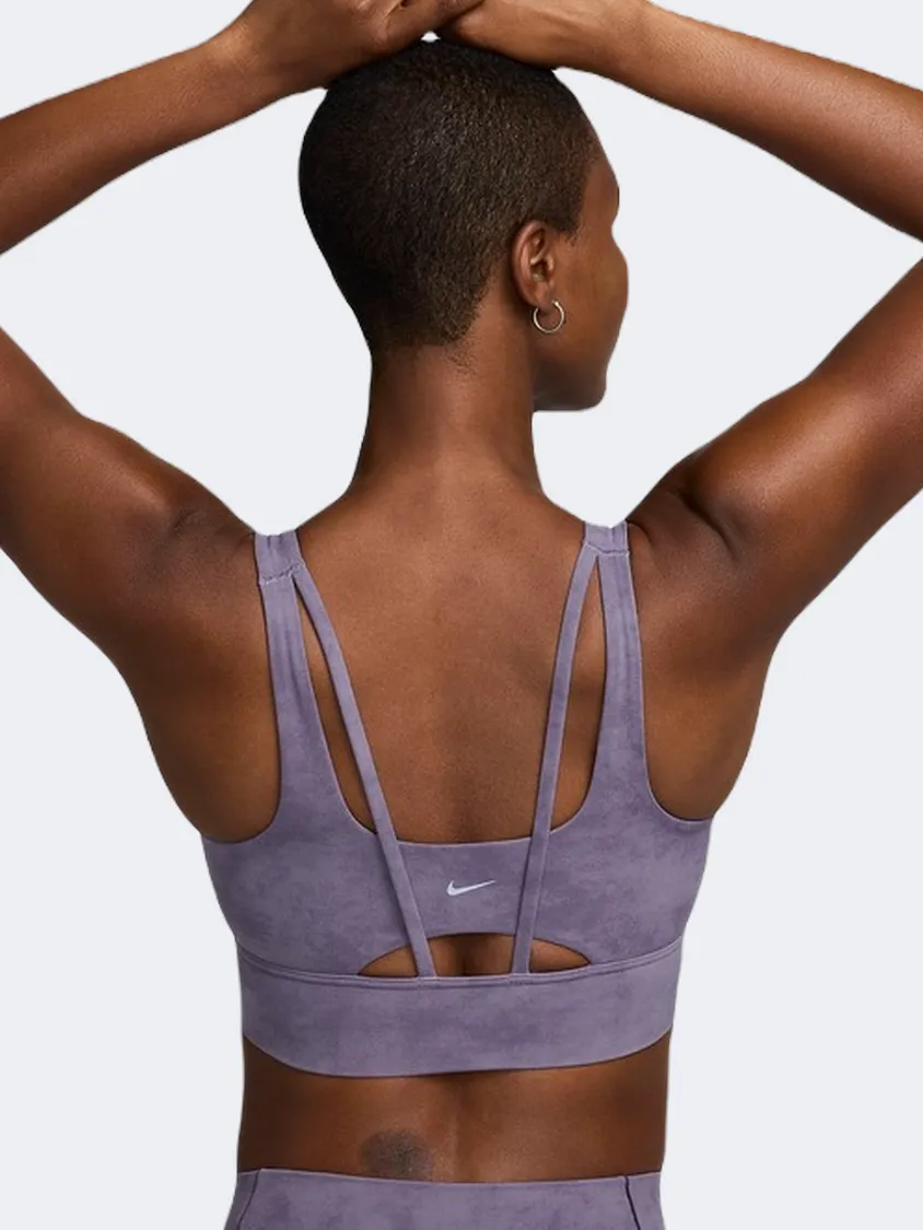 Nike Zenvy Tie Dye Women Training Bra Dark Purple