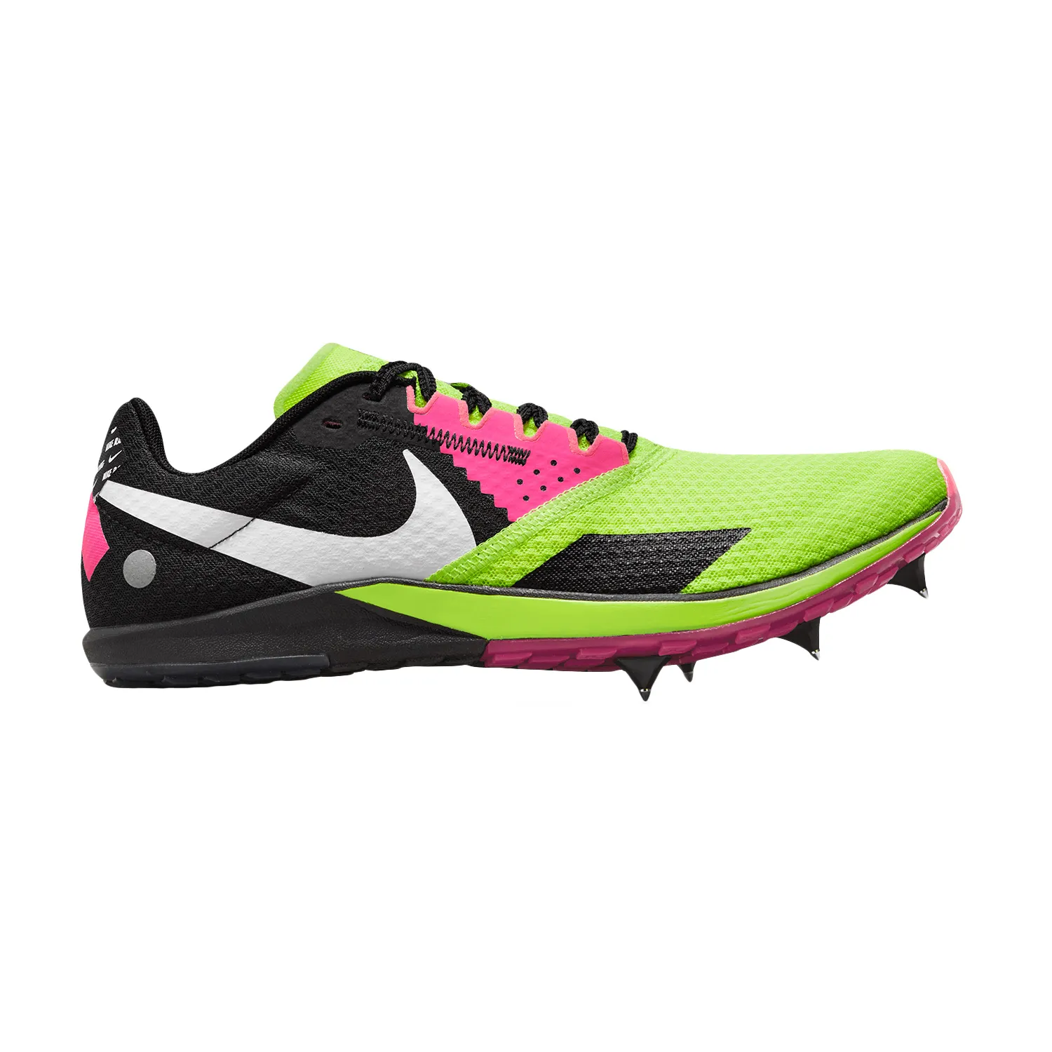 Nike Zoom Rival XC 6 Volt White Black Hyper Pink shoes.