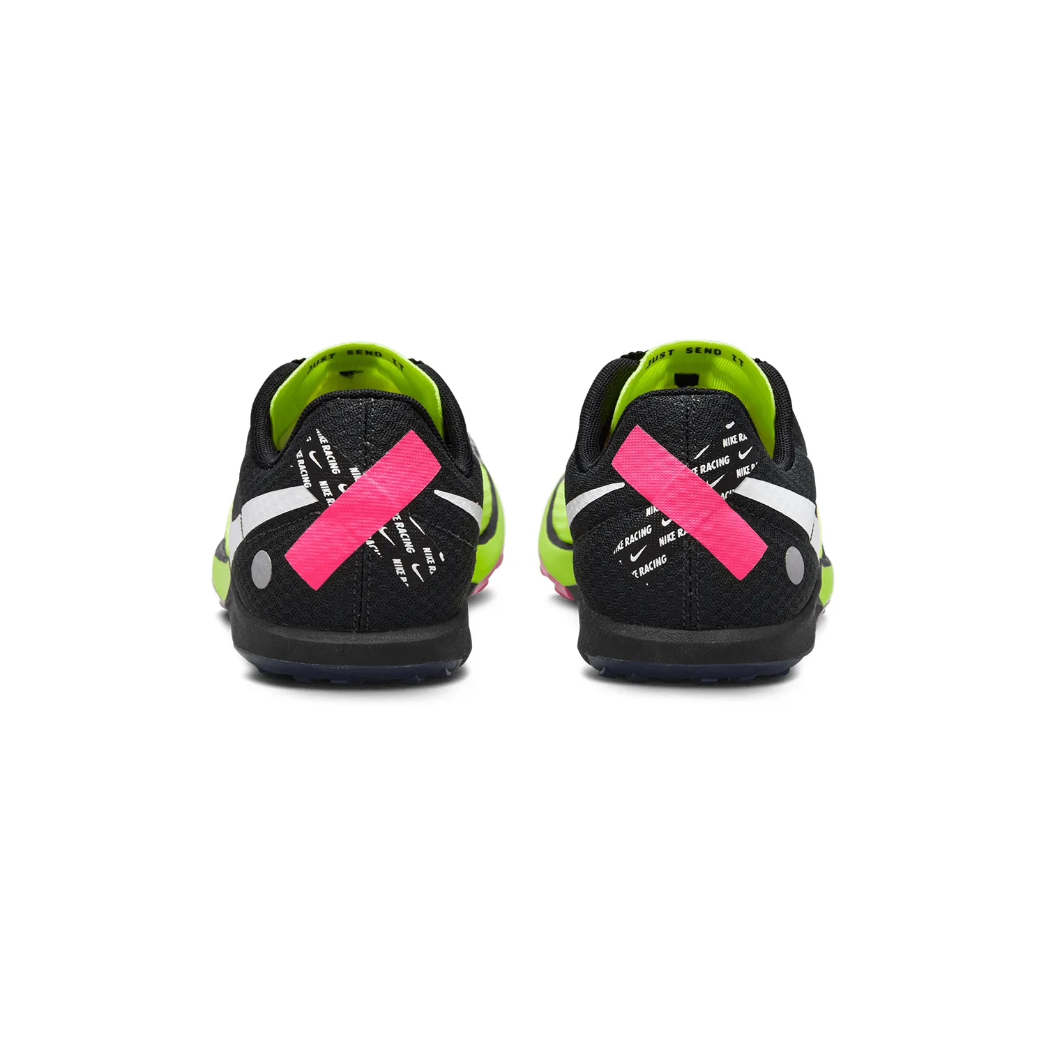 Nike Zoom Rival XC 6 Volt White Black Hyper Pink shoes.