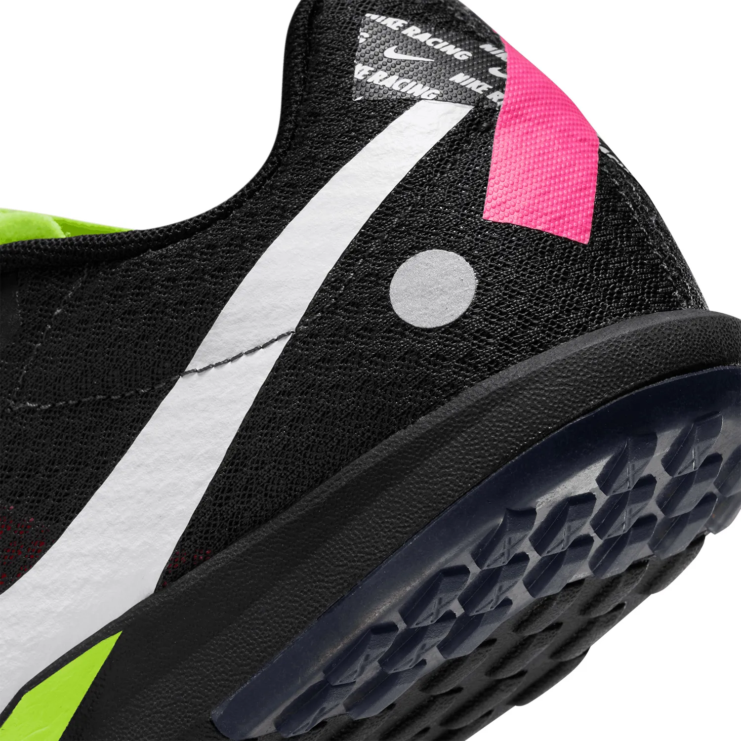 Nike Zoom Rival XC 6 Volt White Black Hyper Pink shoes.