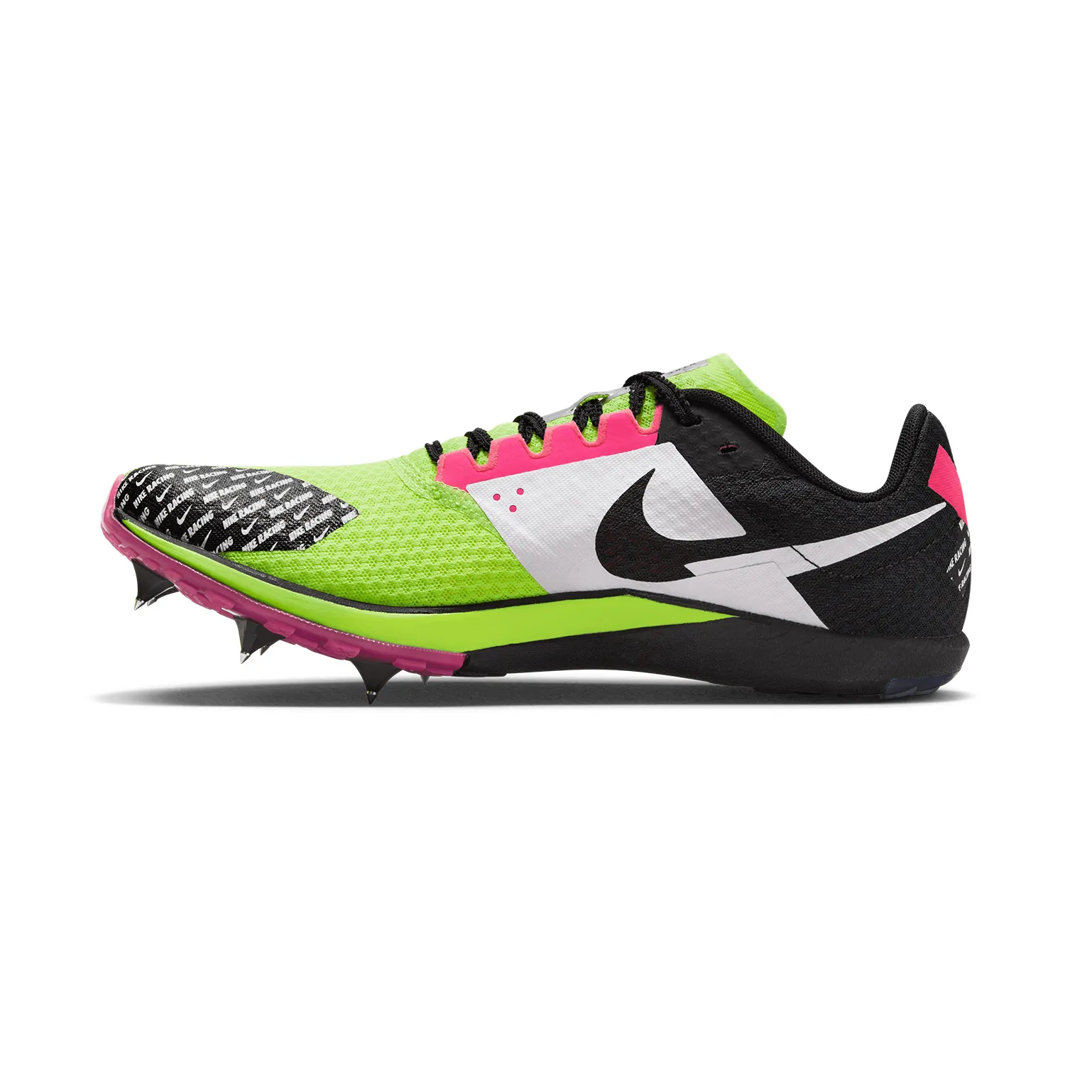 Nike Zoom Rival XC 6 Volt White Black Hyper Pink shoes.