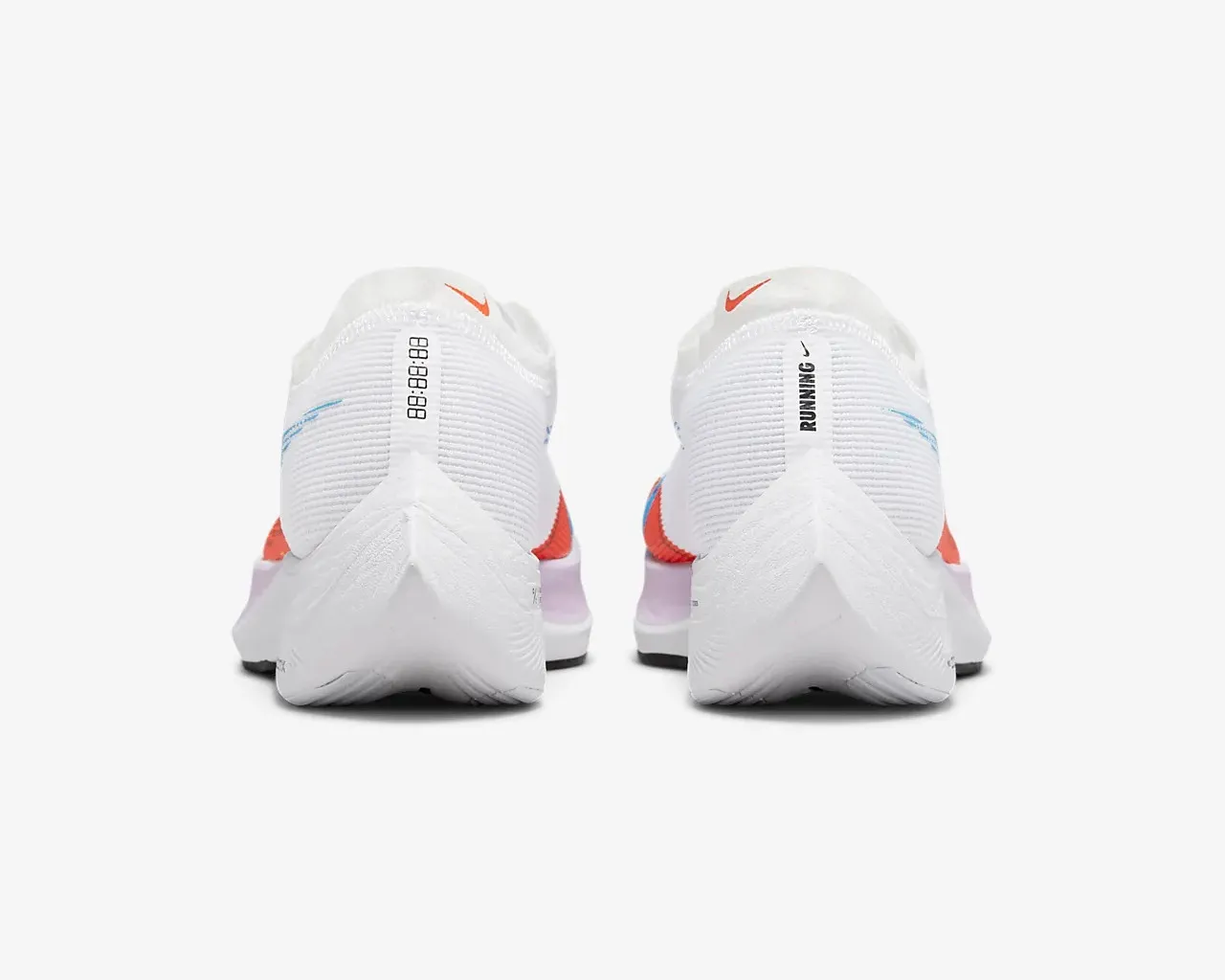 Nike ZoomX VaporFly NEXT% 2 Combines Rush Orange Laser Blue CU4123-102